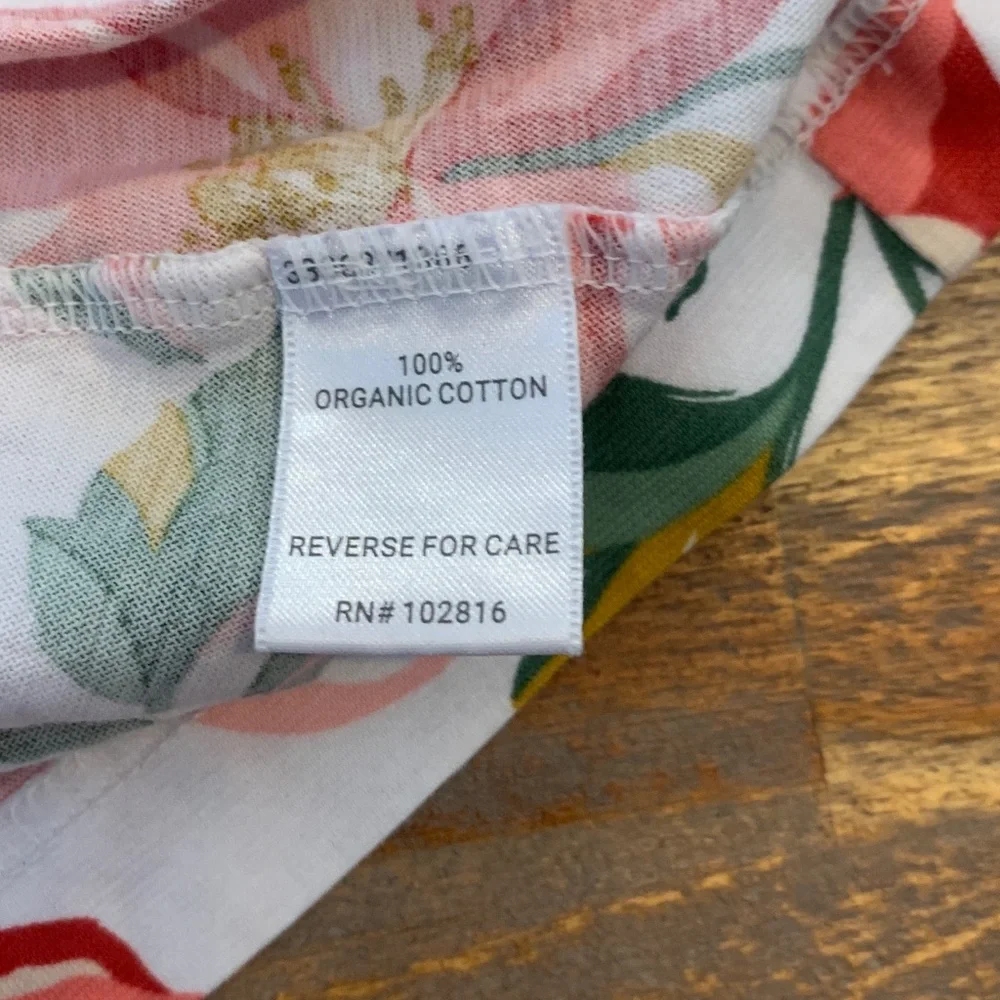 Garnet Hill Asian Wrap floral pajamas. Size small. - Picture 9 of 16